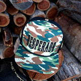 Desperado Trucker Cap Green Camo Flat Brim