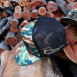 Desperado Trucker Cap Green Camo Flat Brim