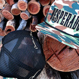 Desperado Trucker Cap Green Camo Flat Brim