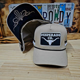 Desperado Trucker Cap Tan Pinstripe Patch