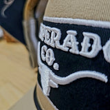Desperado Trucker Cap Tan Pinstripe Patch
