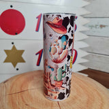 Wasted Cowboy Cowgirl 20oz Stainless Tumbler Cup & Straw
