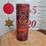 Woodburn Highland Cow 20oz Stainless Tumbler Cup & Straw