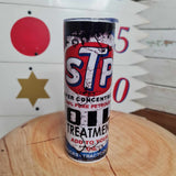 STP Garage Workshop Oil 20oz Stainless Tumbler Cup & Straw