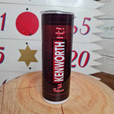 Kenworth fuKENWORTHit Leather Bound 20oz Stainless Tumbler Cup & Straw