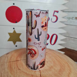 Wasted Cowboy Cowgirl 20oz Stainless Tumbler Cup & Straw