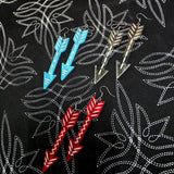 Marble Arrow Hook Earrings