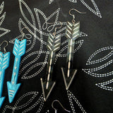 Marble Arrow Hook Earrings