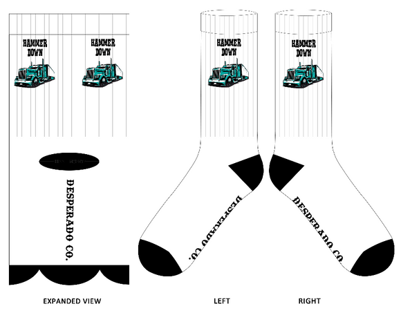 Hammerdown White Premium Socks