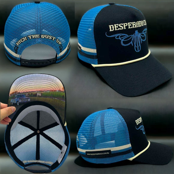 Desperado Trucker Cap Blue F100 Pinstripe