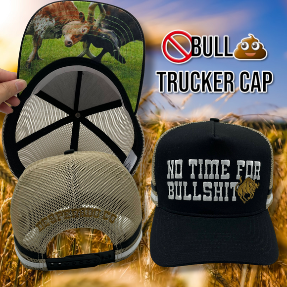 Desperado Trucker Cap No Time For Bullshit Black