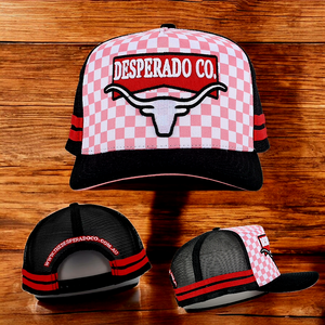 Desperado Trucker Cap Checked Out Pink Trucker Cap