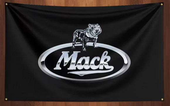 Retro Mack Dog Flag