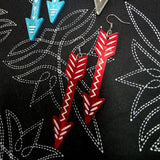 Marble Arrow Hook Earrings