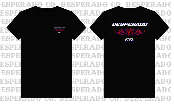 Desperado Co. Pinstripe Tee White & Royal Blue