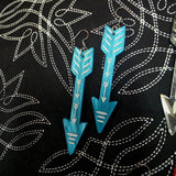 Marble Arrow Hook Earrings