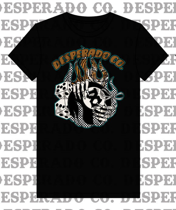 Desperado Co. Ladies Flaming 8 Ball Tee