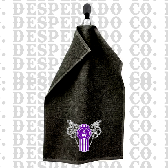 PRE ORDER Plush Purple Kenworth Towel, Hand Towel, Mat