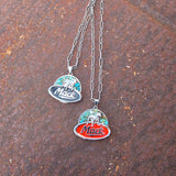 Genuine Turquoise Chip Mack Necklace