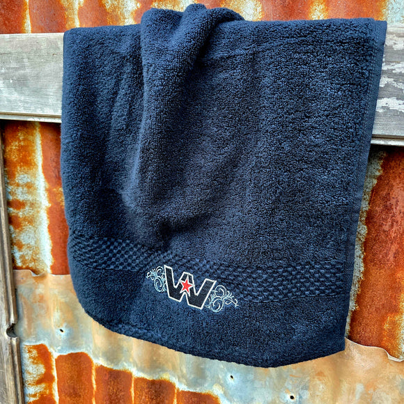 Plush Western Star Towel, Hand Towel, Mat