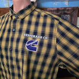 LARGE Navy Yellow Check Shirt Cummins