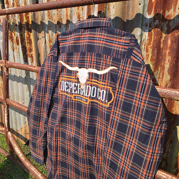 Desperado Vintage Longhorn Button Up Shirt
