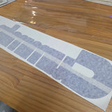 Windscreen Banner Cummins Chrome & Blue