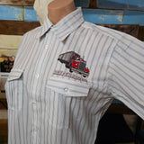 SMALL Garage Stripe Shirt Titties & Beer