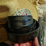Peterbilt Belt Buckle & Longhorn Leather Belt (2 colours!)