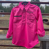 Desperado Co. Long Sleeve Work Shirt Pink