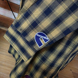 LARGE Navy Yellow Check Shirt Cummins