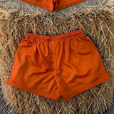 Desperado Co. Orange Scrolls Footy Shorts