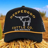 Desperado Trucker Cap Cattle Co. Black Roper