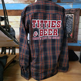 SMALL Bisley Check Shirt Titties & Beer