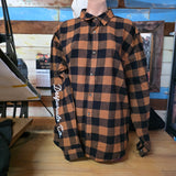 X LARGE Tan Flanno Kick The Dust Up