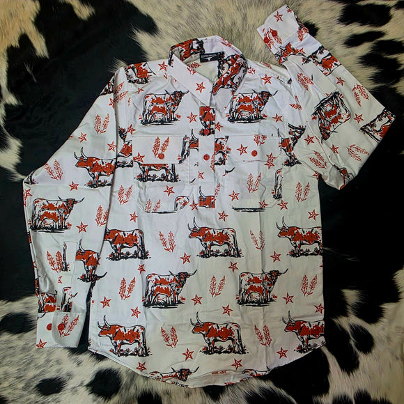 Desperado Co. Long Sleeve Work Shirt Longhorns