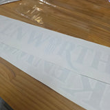 Windscreen Banner Kenworth Green & Chrome