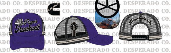 PRE ORDER Desperado Trucker Cap Proper Truckwit Purple
