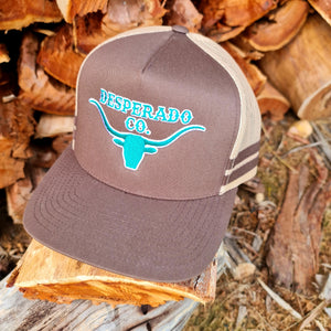 Desperado Longhorn Trucker Cap Brown