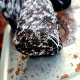 Handmade In Australia Cowhide Stubby Coolers Black Speckle