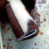 Handmade In Australia Cowhide Stubby Coolers Brown Mix