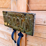 Vintage Land Of Lincoln Plate Key Holder