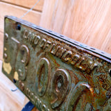 Vintage Land Of Lincoln Plate Key Holder