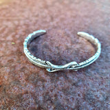 Silver Feather Cuff