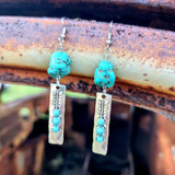 Desperado Turquoise & Silver Arrow Earrings