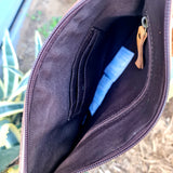 Handmade Aus Cowhide Sling Bag Tan Speckle