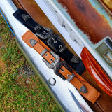 Elastic Double Buckle Western Belt
