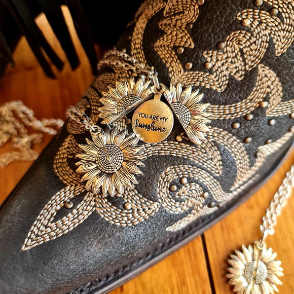 You Are My Sunshine Sunflower Surprise Necklace
