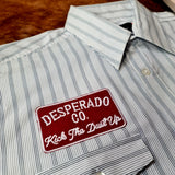 Desperado Co. Cassidy Roll Up Long Sleeve Stripe Button Up