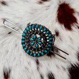Western Turquoise Hair Clip Accessory Pin